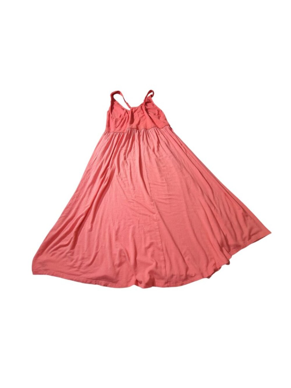 Gilligan & OMalley Coral Maxi Dress  Adjustable Straps Sleeveless  Relaxed Fit L - Picture 2 of 8